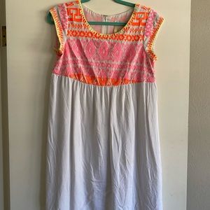 Uncle Frank, colorful dress